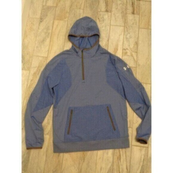 Under Armour Men's Medium (fitted) blue All Season Gear 1/4 zip Pullover - Picture 1 of 7